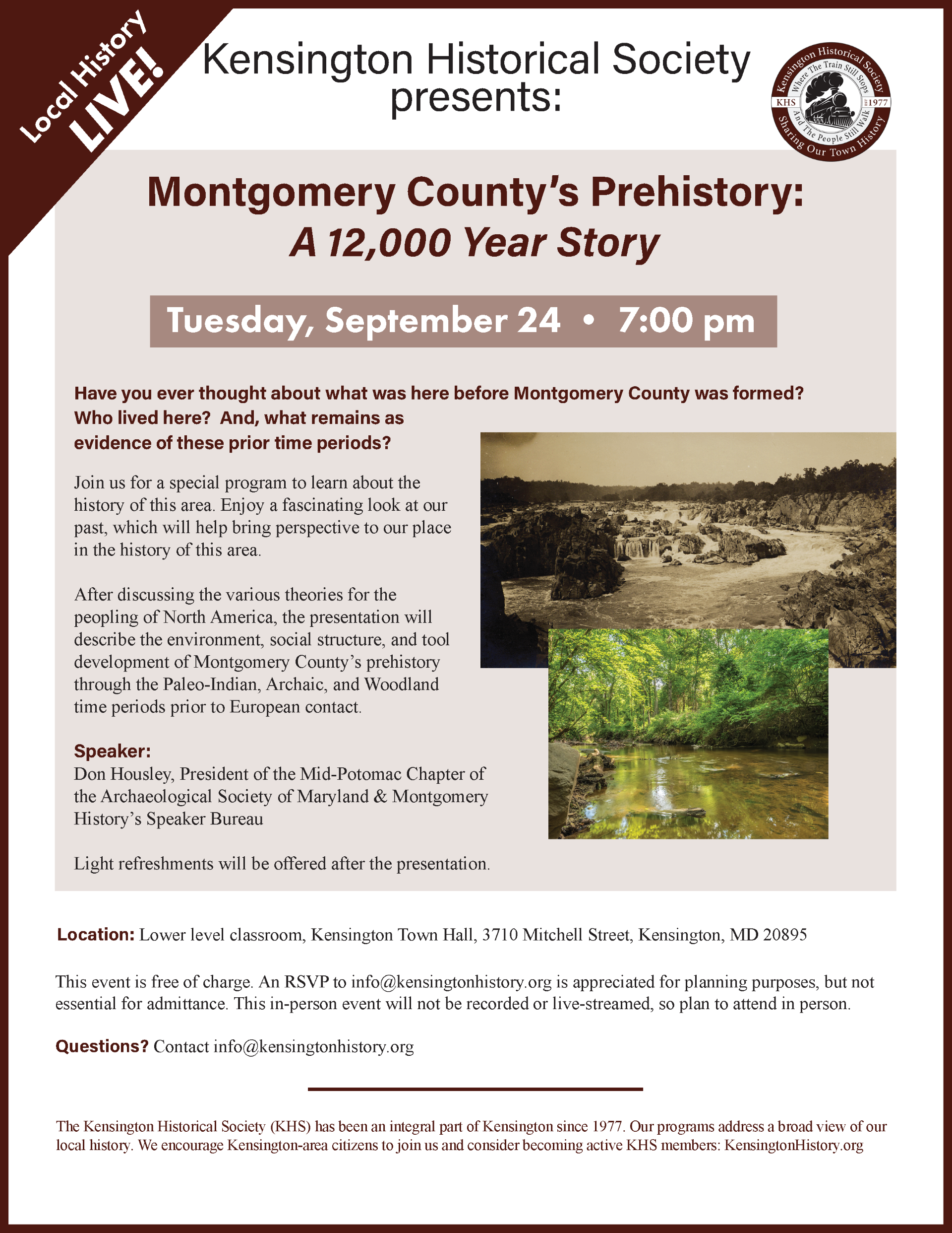 Montgomery County's Prehistory A 12,000 Year Story Montgomery